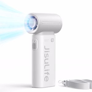 Jisulife Life9 3600 mAh nešiojamasis rankinis mini USB ventiliatorius-pūstuvas, pilkas
