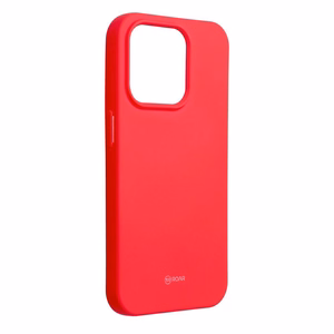 ROAR dėklas COLORFUL JELLY telefonui IPHONE 15 Pro ryškiai rožinis