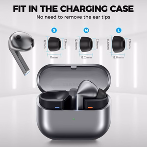Tech-Protect ausų pagalvėlės Samsung Galaxy Buds 3 Pro S / M / L dydžiai - juodos (3 vnt.)