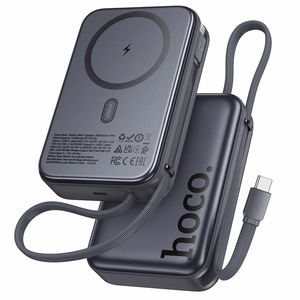 Išorinė baterija Power Bank Hoco Q44A 45W Magnetic 20000mAh juoda