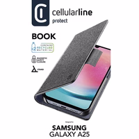 Cellularline Book dėklas - dėklas Samsung Galaxy A25 5G (juodas)