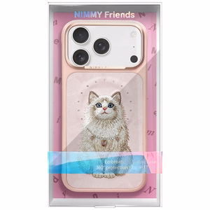 Nimmy Lucky Fashion Cat MagSafe dėklas iPhone 17 Pro rožinis