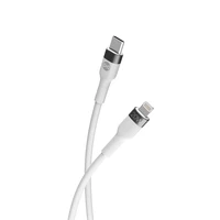 "Forever" lankstus USB-C - "Lightning" kabelis 1,0 m 20W, baltas