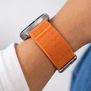 Tech-Protect Nylon Clasp dirželis, skirtas „Samsung Galaxy Watch Ultra 47 mm“ – oranžinis