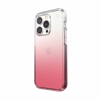 Speck Presidio Perfect-Clear + Ombre - iPhone 14 Pro dėklas with MICROBAN Coating (Clear / Vintage Rose Fade)