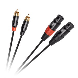 Cabletech XLR–2 RCA jungiamasis kabelis, 1 m