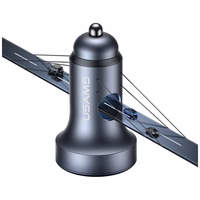 Automobilinis įkroviklis USAMS CC327 Aluminium 45W USB-A USB-C tarnish