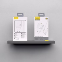 Dudao A23LEU 2.4A GaN EU USB-A Wall Įkroviklis with USB-A to Lightning Laidas - Baltas