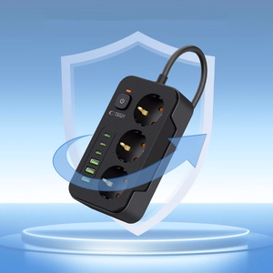 TECH-PROTECT PC3X6 ILGINTUVAS 3 USB & 3 TYPE-C & 3 LIZDŲ 200CM JUODAS