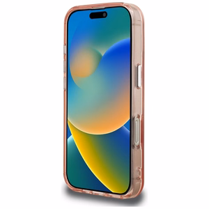 Karl Lagerfeld IML Aquarelle Choupette & Logo iPhone 16 deklas - rozinis