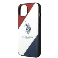 Dėklas telefonui (m) US Polo USHCP14SPSO3 iPhone 14 6.1" - balta balta trijų spalvų įspaudas