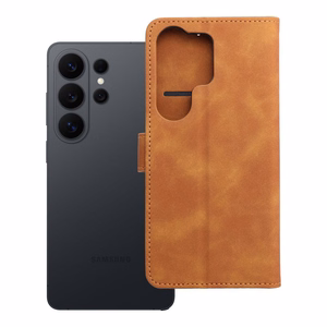 TENDER knyginis dėklas telefonui SAMSUNG S26 Ultra rudas