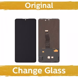 LCD ekranas suderinamas su Huawei P30 juodas (atnaujintas: Kinija)