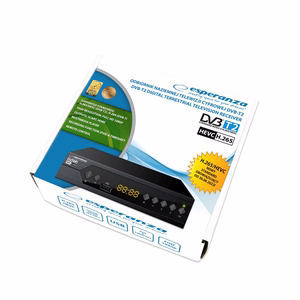 Esperanza EV107R – ресивер цифрового эфирного телевидения DVB-T2 H.265/HEVC, чёрный