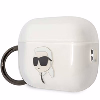Karl Lagerfeld KLAP2HNIKTCT AirPods Pro 2 dėklas permatomas Ikonik Karl Lagerfeld