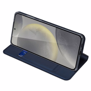 DUX DUCIS piniginės tipo dėklas SKIN PRO telefonui SAMSUNG S24 FE mėlynas