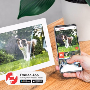 Kruger&Matz FRAMEO Wi-Fi 10,1 colio skaitmeninis nuotraukų rėmelis, baltas