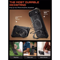 Dėklas telefonui Supcase UB Grip Mag MagSafe iPhone 17 Air - juodas