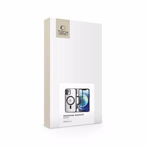 Tech-Protect MagShine Line MagSafe dėklas iPhone 12 - juodas
