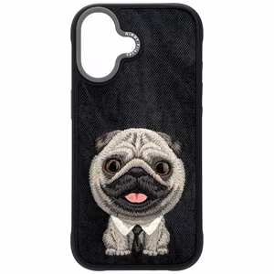 NIMMY dėklas BIG EYED PET 2.0 Šuo IPHONE 17 juodas