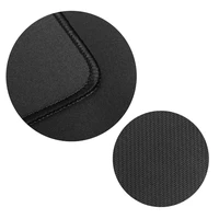 Mousepad 350 x 250 x 3 mm black with black stitching
