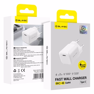 Blavec Wall charger BC-6 GaN4 - Type C - PD QC 33W 3A (TCBC6G4-CW333A) white
