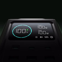 Išorinė baterija Joyroom JR-PBF10 75000mAh 100W 3x USB-C 3x USB-A su sulankstoma žibintuvėliu ir rankena (žalia)