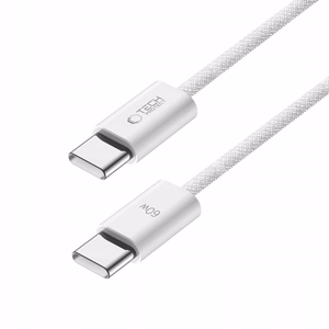Tech-Protect UltraBoost Classic USB-C / USB-C PD kabelis 60W 3A 1m - baltas