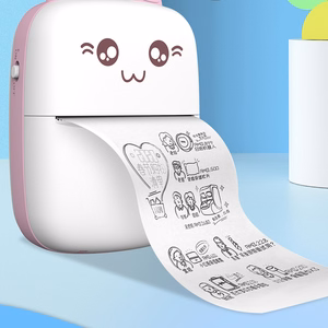 HURC9 Bluetooth Mini Kitty terminis spausdintuvas su programėle - rožinė