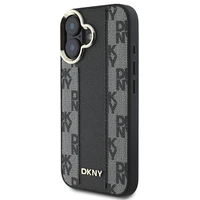 DKNY Languotas raštas magnetinis iPhone 16 Plus dėklas - juodas