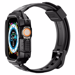 Чехол Spigen Rugged Armor Pro для Apple Watch Ultra (49mm) с ремешком — чёрный