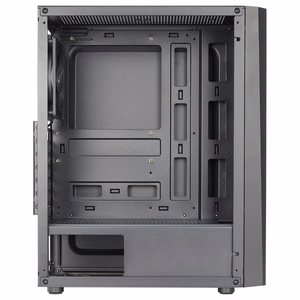 Aerocool DELTABKV1 ATX kompiuterio korpusas su RGB priekiu, pilnu šoninio lango ir 12 cm ventiliatoriumi, juodas