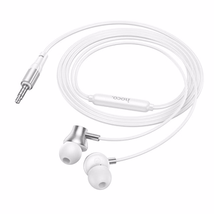 Laidinės ausinės su mikrofonu, Jack 3,5 mm, Hoco M119, sidabrinės