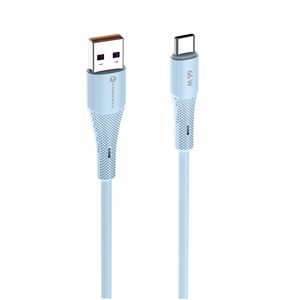 FORCELL F-ENERGY C342 kabelis USB A į Type C QC4.0 3A 66W Silikoninis 1 m mėlynas