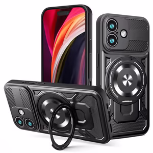 Defender Armor Mag dėklas for iPhone 17 6,3" juodas