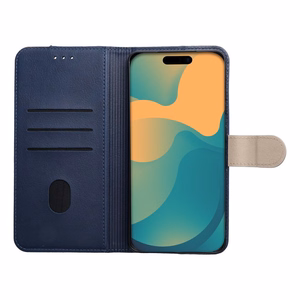 Atverčiamas dėklas Xiaomi Redmi A7 PRO Split Book, tamsiai mėlynas ir kreminis