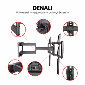 Montis „DENALI” MT162 TV laikiklis 37"-105", 2.67 m (105"), juodas