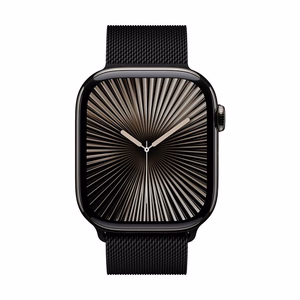Crong Milano Steel nerūdijančiojo plieno dirželis, skirtas Apple Watch 44 / 45 / 46 / 49 mm, juodas