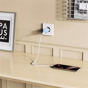 Tech-Protect NCM25 USB-C PD 25W sieninis įkroviklis - mėlynas