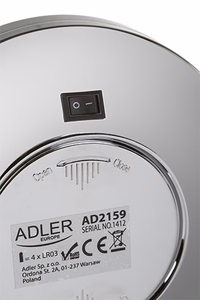 Adler AD 2159 makeup mirror Freestanding Chrome