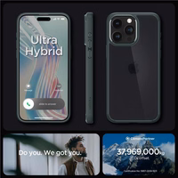 Spigen Ultra Hybrid dėklas telefonui iPhone 15 Pro Max - tamsiai žalias