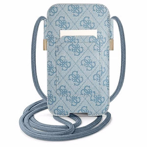 Guess rankinė GUPHL4GDBL 6,7" mėlynas kietas dėklas 4G Stripe