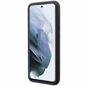 Karl Lagerfeld silikoninis Choupette dėklas telefonui Samsung Galaxy S24+ - juodas