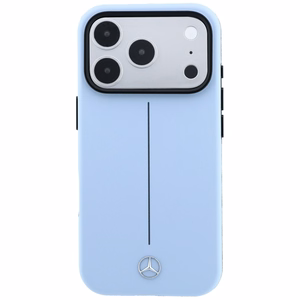 Mercedes Semi Wrap Iconic Line MagSafe odinis dėklas, skirtas iPhone 18 Pro Max / 17 Pro Max, mėlynas