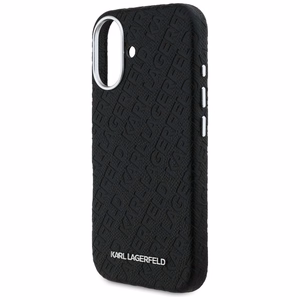Karl Lagerfeld FW Stamped Karl MagSafe Dėklas iPhone 16 - juodas