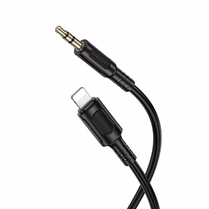 Borofone AUX laidas BL25 Nice - Lightning į jack 3,5mm - 1 metras juodas