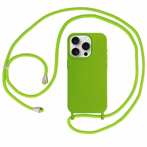 Dėklas telefonui su silikoniniu dirželiu IPhone 14 Pro dizainas 1 - žalias