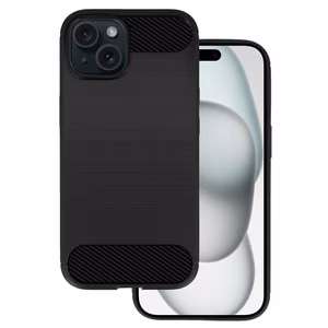 Dėklas telefonui CARBON IPHONE 15 PLUS juodas