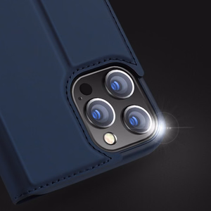 Dux Ducis Skin Pro knygos tipo dėklas telefonui iPhone 13 Pro Max mėlynas