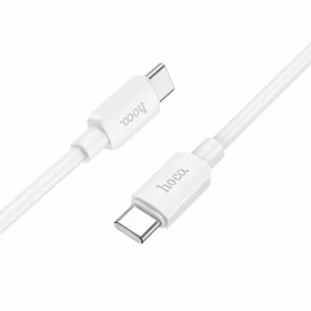 Kabelis USB C į USB C Hoco 3A 60W 1 m X96 baltas